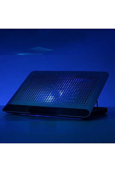 Genel Markalar Luna DKACNBLNS 16cm LED FANlı,6x Yükseklik Ayar, 2xUSB 15.6" Notebook Soğutucu ve Stand Gri