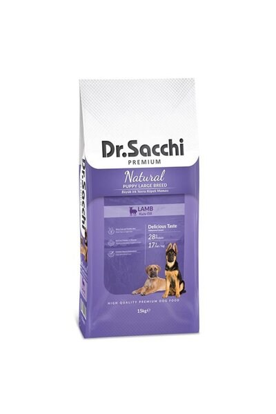 Reflex Dr.Sacchi Puppy Büyük Irk Kuzu Etli Yavru Köpek Maması 15 Kg - Petshop...