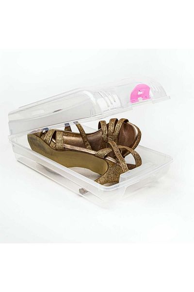 BRAVES 12 Pieces of Women's Shoe Storage Box, Shoe Protection Box, Transparent Shoe Storage Box