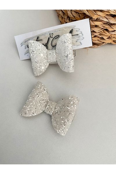 Trend Toka Glitter Shiny 2-Piece Bow Clip Buckle