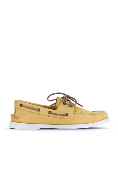 Bueno Shoes Мъжки мокасини - Жълти, от естествена кожа, 11м23299