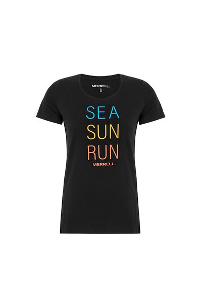 Merrell Motto Women's Black T-Shirt Women's T-Shirt M21W004