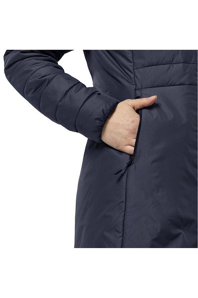 Jack Wolfskin Lapawa Ins Coat Women's Outdoor Coat Navy Blue Women's Outdoor Jacket