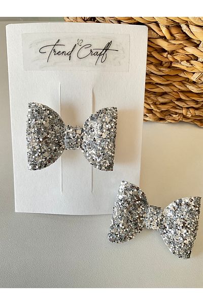 Trend Toka Glitter Shiny 2-Piece Bow Clip Buckle