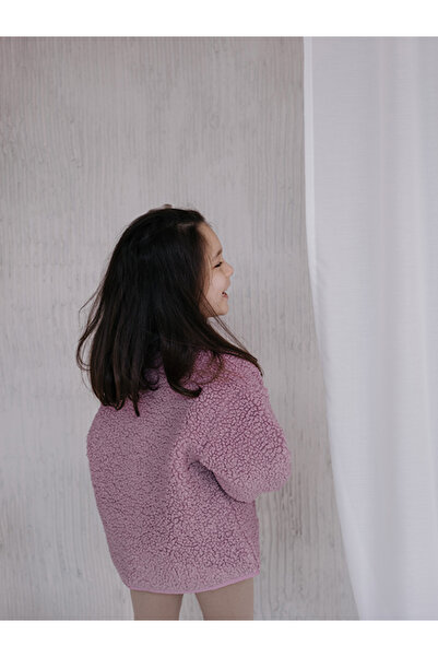 Fluffyboon Teddy Kids Jacket - Dusty Rose