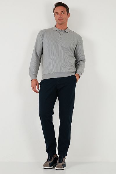 Buratti Βαμβακερή κανονική εφαρμογή με κουμπιά Polo Neck Sweat Ανδρική SWEAT 5905739