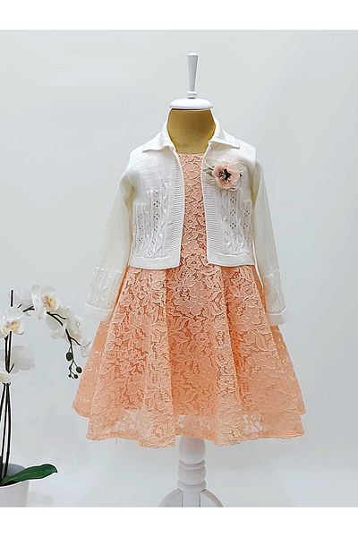 Şenkız Tricotaj Bolero Dantela Eid Rochie Fata