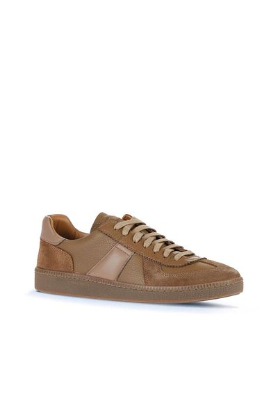 Bueno Shoes Мъжки маратонки - Кафяви велурени и кожени, модел 11ma24161