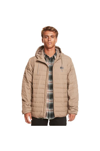 Quiksilver Scaly Hood Ανδρικό Μπουφάν Μπεζ Ανδρικό Μπουφάν Eqyjk04008