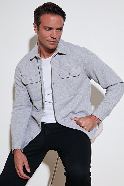 Buratti Streç Pamuklu Regular Fit Çift Cepli Gömlek Erkek GÖMLEK CF25W127221