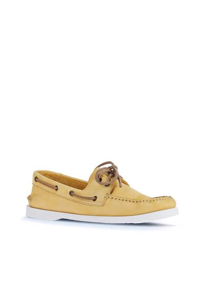Bueno Shoes Мъжки мокасини - Жълти, от естествена кожа, 11м23299