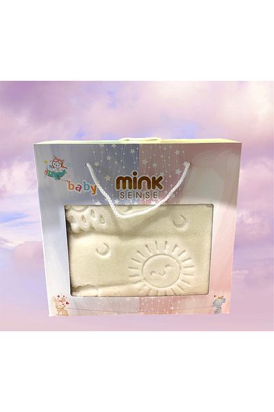 Bayev -Mink Sense Baby Baby Blanket - Ivory Color (in Special Box)