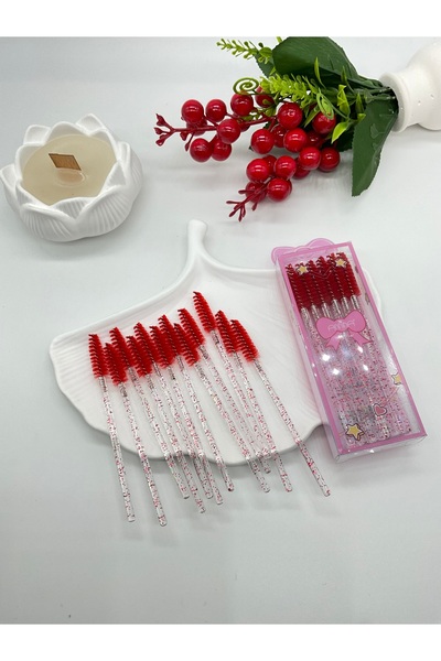 REYNA Kadın Kaş ve Kirpik Fırçası 12 Adet Kaş Kirpik Fırçası