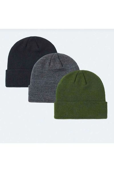 AYGÜN Unisex Plain Set of 3 - Beret