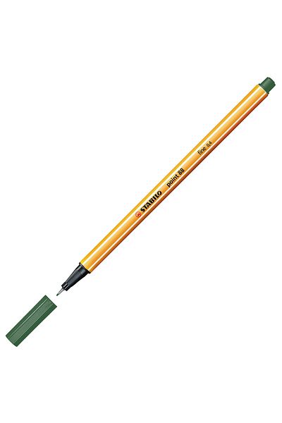 Stabilo Point 88 Fineliner 0.4mm Felt Tip Pen 88/63 Olive Green