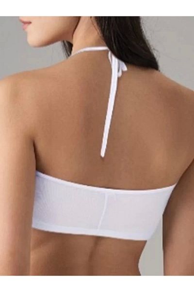 DEFNADA White Lycra Micromodal Women's Half Tank - 9132