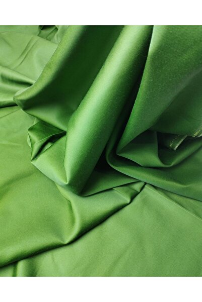 Kumaş Parça Бавовняний сатин теплого зеленого кольору (ширина 150 см x довжин...