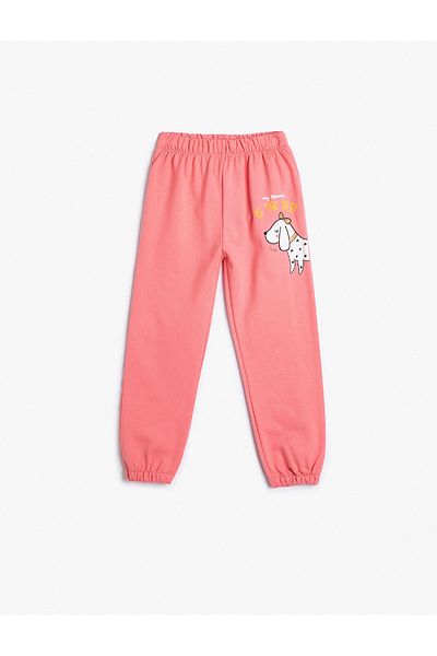 Koton Jogger-Jogginghose mit Hundemuster und elastischem Bund
