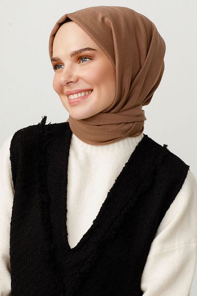 VALOR Light Brown Cotton Kraş Shawl