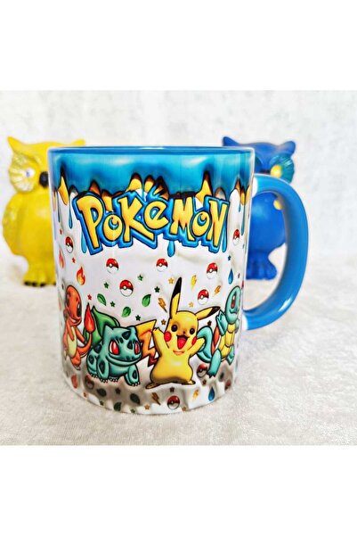 Mugs and love Pokemon Büyük Boy Porselen Kupa