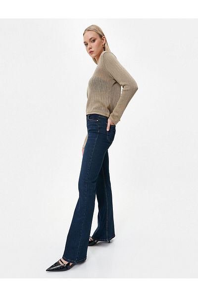 Koton Îmbrăcăminte pentru femei Pantaloni Indigo închis
