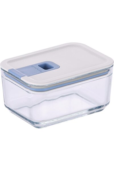 NEOFLAM Perfect Seal Rectangle Glass Storage Container 500ml, Airtight Food Container With Lid, Kitc