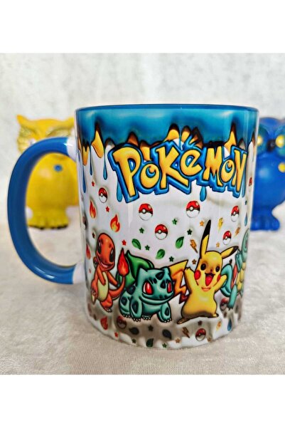 Mugs and love Pokemon Büyük Boy Porselen Kupa