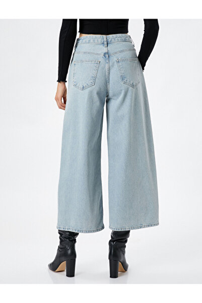 Koton Crop Flare Jeans Vysoký pas - Sandra Jean