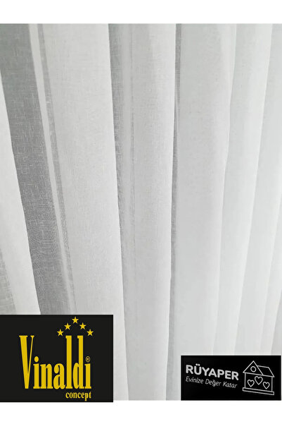 Vinaldi Rüyaper Linen Foldet Curtain - Heavy Gramage, Tight Pleated, Suitable for All Rooms
