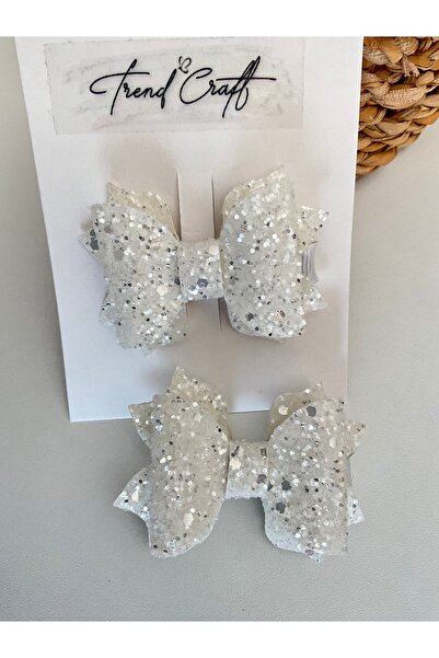 Trend Toka Glitter Payet Işıltılı 2’li Fiyonk Klipsli Toka