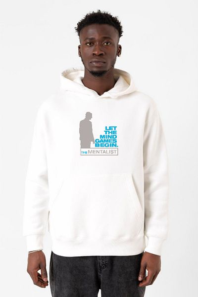 Tshirthane Hanorac cu glugă 3ip pentru bărbați The Mentalist Let The Mind White