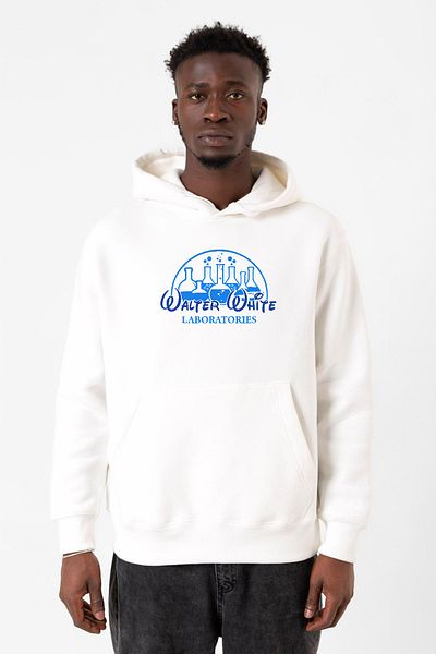 Tshirthane Φούτερ με κουκούλα Breaking Bad Walter White Laboratories White ανδρικό 3ip