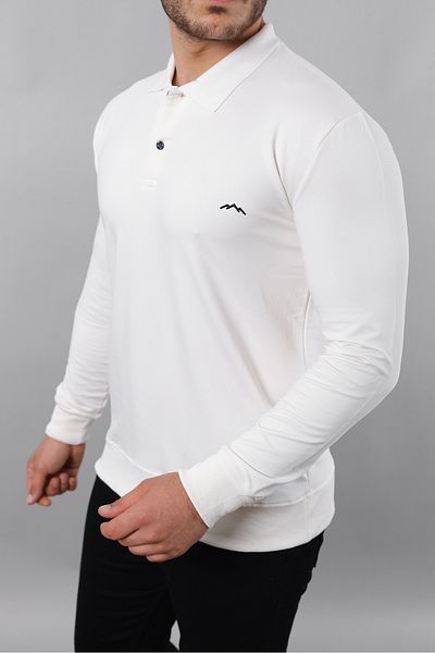 EYFA Men's Long Sleeve Slim Fit Cotton a Quality Polo Neck T-Shirt