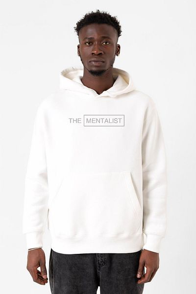 Tshirthane Hanorac cu glugă cu 3 frânghii pentru bărbați The Mentalist Letter White