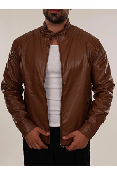 SCSARVİN Omuz Süs Dikişli Deri Mont PNC 5069