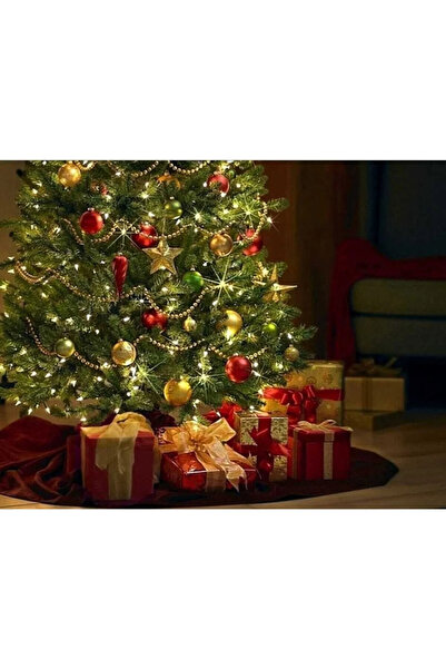 Yellowtech 300 Cm Lüks Yılbaşı 2025 Çam Ağacı – Yoğun Dal, Premium Kalite 🎄