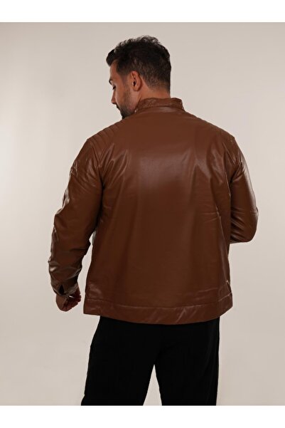 SCSARVİN Omuz Süs Dikişli Deri Mont PNC 5069