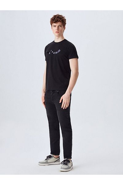 Ltb Black T-shirt with Shiny Logo