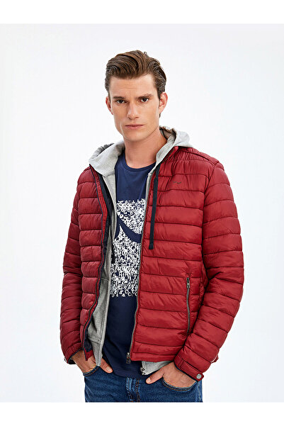 Ltb Puffy Short Red Jacket