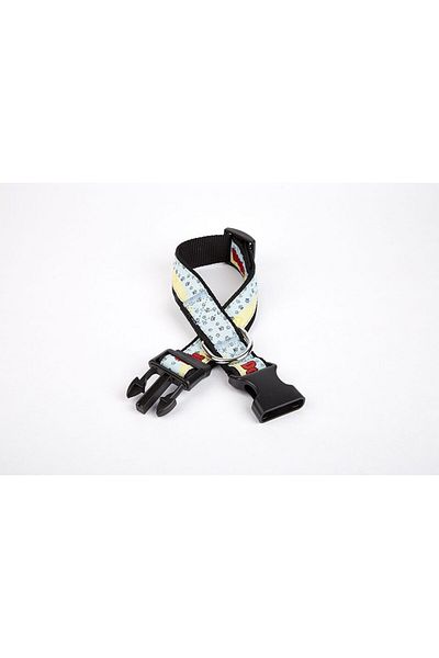 doremodam Lisinya205 Black Woven Dog - 3 cm X 36-60 Cm, Paw Pattern - 300527 -1453
