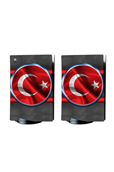 Kt Grup Türk Bayrağı Playstation 5 Standart Kasa Dijital Versiyon Sticker Kap...