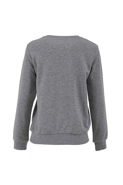 Ltb Gray Sweatshirt with Round Neck Logo