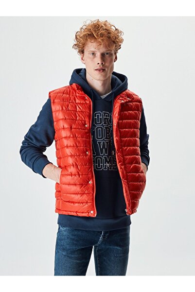 Ltb Φουσκωτό κόκκινο γιλέκο φωτεινό