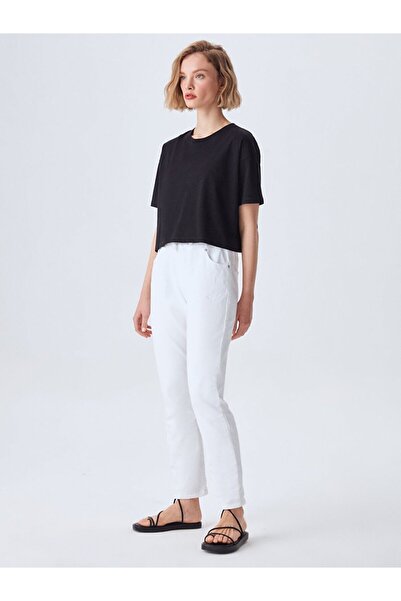 Ltb تي شيرت أسود بأكمام قصيرة