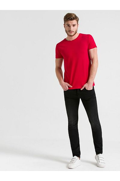 Ltb Crew Neck Basic Red T-shirt