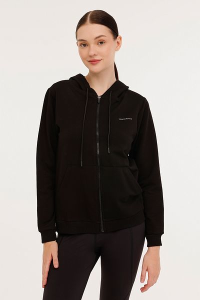 lumberjack WB FULL ZIP 18SN77 4PR Μαύρη γυναικεία αθλητική φόρμα