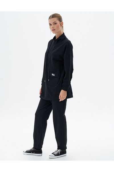 Kayra Black Double Suit - with Pocket Details