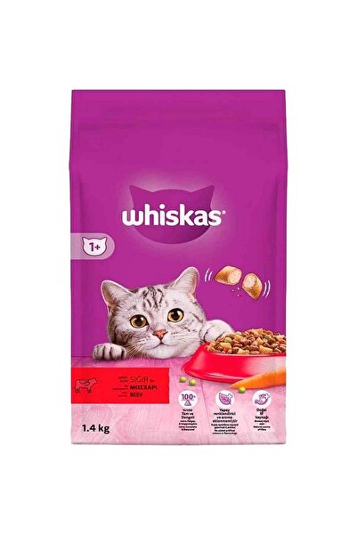 Whiskas Sığır Etli Kedi Maması 1,4 Kg