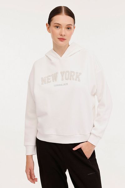 lumberjack Wl Alara 17Ss387 4Pr Ecru Women's Sweatshirt