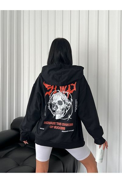 Gofeel Φούτερ GOFEEL Stwp με στάμπα Oversize - 3 κλωστές